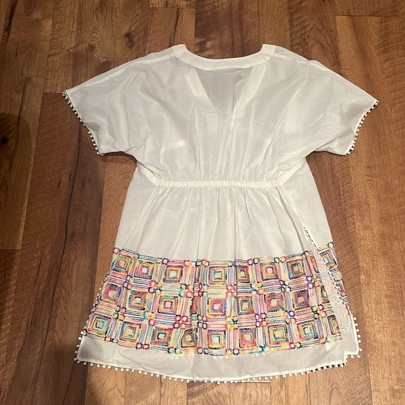 Oneonone Woman’s White Boho Dress Size 1/Small - Picture 5 of 7